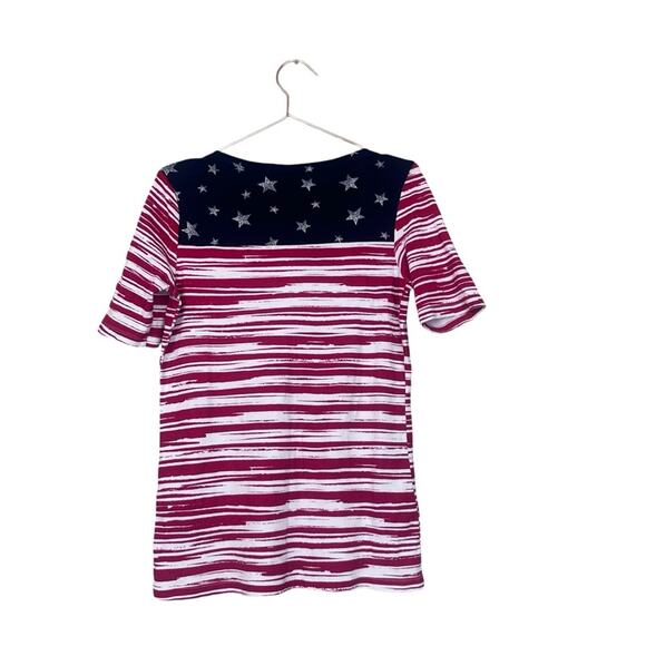 Kim Rogers American flag Tshirt, size Medium. Red white and blue design. - Picture 2 of 5